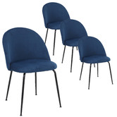 Albion Collection Zebrwoski Velvet Dining Chairs