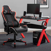 Albion Collection Ofelia Faux Leather Gaming Office Chair
