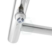 Albion Collection Brushed Nickel 600 x 620mm Heated Towel Rail