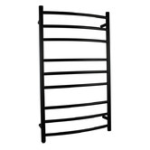 Albion Collection Black Round 600 x 1000mm Heated Towel Rail