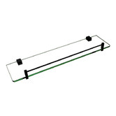 Albion Collection Gale Stainless Steel &amp; Glass Bathroom Shelf
