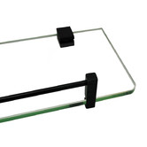 Albion Collection Gale Stainless Steel &amp; Glass Bathroom Shelf