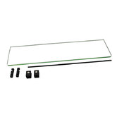 Albion Collection Gale Stainless Steel &amp; Glass Bathroom Shelf