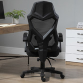 Albion Collection White &amp; Black Modern Office Chair