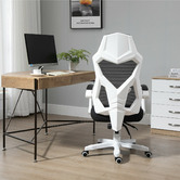 Albion Collection White &amp; Black Modern Office Chair