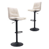 Albion Collection Almario Upholstered Adjustable Barstools