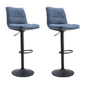 Albion Collection Almario Upholstered Adjustable Barstools