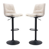Albion Collection Almario Upholstered Adjustable Barstools