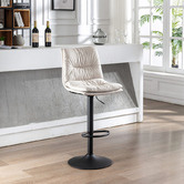 Albion Collection Almario Upholstered Adjustable Barstools