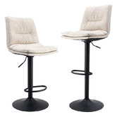 Albion Collection Almario Upholstered Adjustable Barstools