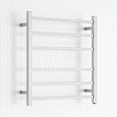 Albion Collection Square 600mm x 670mm Steel Heated Towel Rail