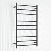 Albion Collection Black Round 600 x 1000mm Heated Towel Rail