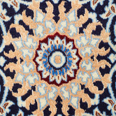 The Handmade Collection Blue &amp; Cream Wool Persian Nain Rug