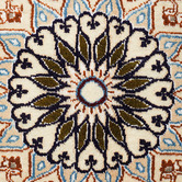 The Handmade Collection Blue &amp; Ivory Nain Wool Persian Rug