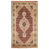 The Handmade Collection 147 x 74cm Persian Hand-Knotted Wool Mahi Rug