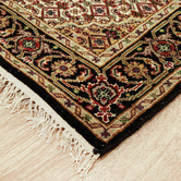 The Handmade Collection 441 x 77cm Persian Hand-Knotted Wool Mahi Runner