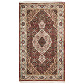 The Handmade Collection 140 x 71cm Persian Hand-Knotted Wool Mahi Rug