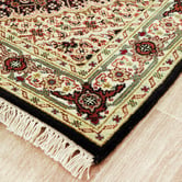 The Handmade Collection 140 x 74cm Persian Hand-Knotted Wool Mahi Rug