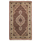 The Handmade Collection Persian Hand-Knotted Wool Mahi Rug