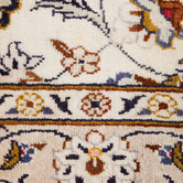 The Handmade Collection Beige Hand-Knotted Wool Kashan Rug