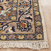 The Handmade Collection Natural Hand-Knotted Wool Kashan Rug