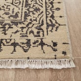 The Handmade Collection Brown Hand-Knotted Wool Rug