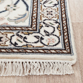 The Handmade Collection Cream Nain Hand-Knotted Wool Runner