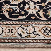 The Handmade Collection Black Nain Hand-Knotted Wool Runner