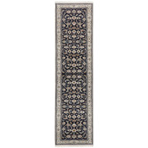 The Handmade Collection Black Nain Hand-Knotted Wool Runner