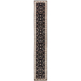 The Handmade Collection Black Narayan Hand-Knotted Wool Runner