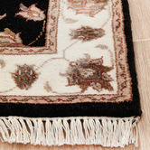 The Handmade Collection Black Narayan Hand-Knotted Wool Runner