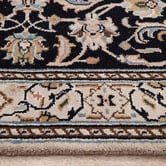 The Handmade Collection Black Nain Hand-Knotted Wool Runner