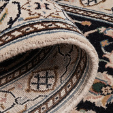 The Handmade Collection Black Nain Hand-Knotted Wool Runner
