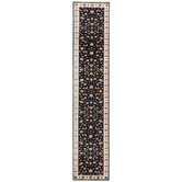 The Handmade Collection Black Narayan Hand-Knotted Wool Runner