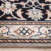 The Handmade Collection Black Nain Hand-Knotted Wool Runner