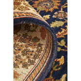 The Handmade Collection Navy Jaypor Hand-Knotted Wool Rug