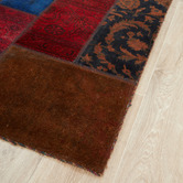 The Handmade Collection Farnaka Patchwork Hand-Knotted Wool Persian Rug
