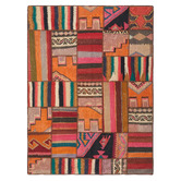 The Handmade Collection Barsine Patchwork Hand-Knotted Wool Persian Rug