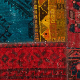 The Handmade Collection Tali Patchwork Hand-Knotted Wool Round Persian Rug