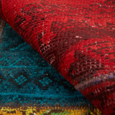 The Handmade Collection Tali Patchwork Hand-Knotted Wool Round Persian Rug