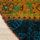 The Handmade Collection Tali Patchwork Hand-Knotted Wool Round Persian Rug