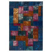 The Handmade Collection Farbod Patchwork Hand-Knotted Wool Persian Rug