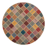 The Handmade Collection Sennen Hand-Knotted Wool Round Kilim Rug