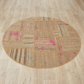The Handmade Collection Majidi Hand-Knotted Wool Round Kilim Rug