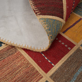 The Handmade Collection Sennen Hand-Knotted Wool Round Kilim Rug