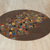 The Handmade Collection Pakur Hand-Knotted Wool Round Kilim Rug