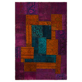 The Handmade Collection Jamaspa Patchwork Hand-Knotted Wool Persian Rug