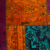 The Handmade Collection Jamaspa Patchwork Hand-Knotted Wool Persian Rug