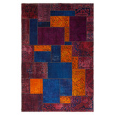 The Handmade Collection Abel Patchwork Hand-Knotted Wool Persian Rug
