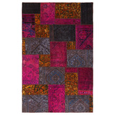 The Handmade Collection Jasmin Patchwork Hand-Knotted Wool Persian Rug